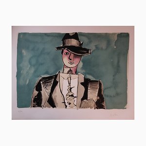 Gangster of the Prohibition Lithograph by Jean Helion