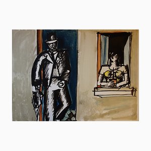 Lithographie Moderne Romeo and Juliette par Jean Helion