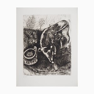 The Horse and the Donkey Engraving by Marc Chagall, 1952