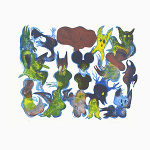 My Two Favorite Heroes are Dead Lithograph by Fabien Verschaere, 2018