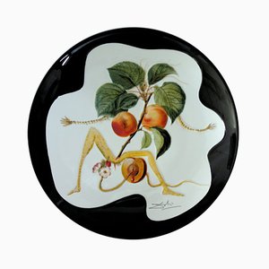 Plato The Apricot Rider de porcelana de Dali Salvador