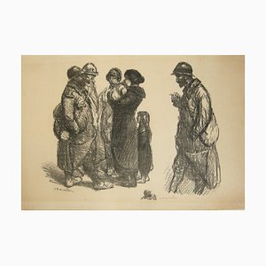 Litografia No family ... di Théophile Alexandre Steinlen, 1915