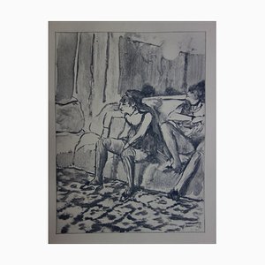 The Twins Etching by Edgar Degas, 1935