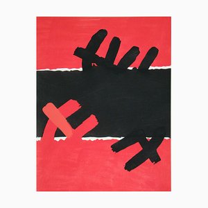 Surface Rouge et Noire Reprint by Giuseppe Capogrossi, 1957