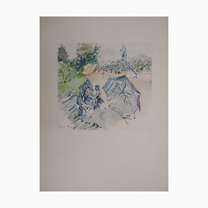 Litografia Jeune femme au Bois de Boulogne di Berthe Morisot, 1946