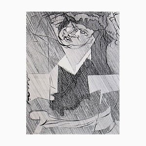 Character Etching by Jacques Villon, 1951