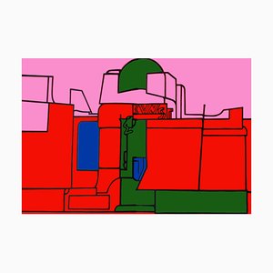 Derrière le Miroir Adami (5) Lithographie von Valério Adami