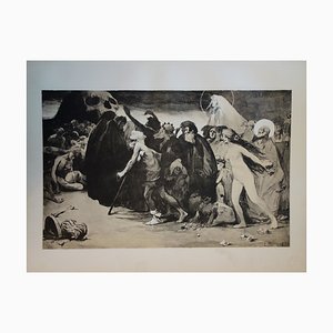 Le chemin de la Mort Lithograph by Eugène Trigoulet, 1897