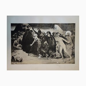 Le chemin de la Mort Lithographie von Eugène Trigoulet, 1897