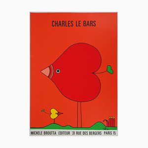 Sérigraphie The Bird of Love par Charles Le Bars