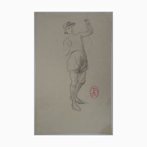 Disegno Jeune Homme au Chapeau di Georges Picard