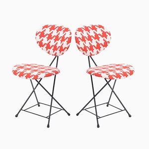 Set of Vintage Dutch Model F & T Dining Chairs by Rob Parry, 1950s