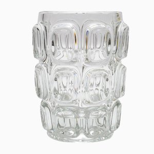 Optical Glas Vase von Frantisek Vizner für Libochovice, 1960er
