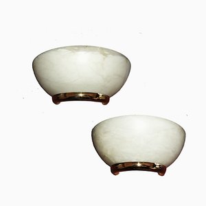 Spanish Alabaster Sconces, 1980s, Set of 2