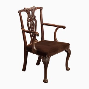 Chaise d'Appoint Style Chippendale, 19ème Siècle