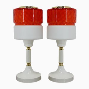 Lámparas de mesa grandes, años 60. Juego de 2