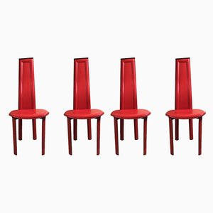 Alice Chairs attributed to Giorgio Cattelan for Cattelan, Italy, 1980s, Set of 4