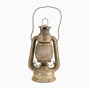 Vintage German Chromed Metal Oil Lamp from Frowo
