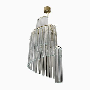 Mid-Century Italian Murano Glass Ceiling Lamp by Pia Guidetti Crippa for Lumi, 1960s