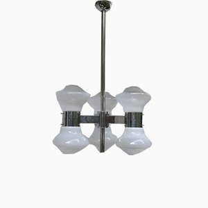 Lampada da soffitto Space Age di Carlo Nason per Mazzega, anni '70