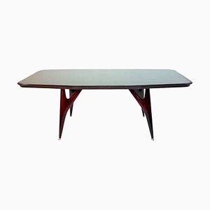 Table de Salle à Manger Mid-Century en Acajou par Vittorio Dassi, Italie, 1950s