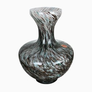 Große italienische Vintage Vase aus Opalglas, 1970er