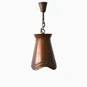 German Copper Ceiling Lamp, 1950s