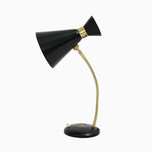 Mid-Century Italian Brass Table Lamp, 1950s