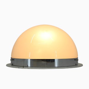 Große Bauhaus Deckenlampe aus Chrom von ESC Zukov, 1940er