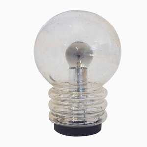 Deutsche Modell Bulb Tischlampe aus Muranoglas & Chrom von Limburg, 1960er