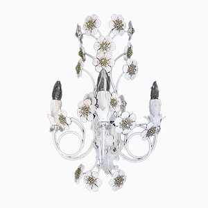 German Crystal Sconce from Faustig, 1980s