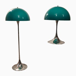 Lampadaires Panthella par Verner Panton pour Louis Poulsen, 1972, Set de 2