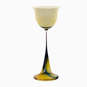 Tulip Glass by Nils Landberg for Orrefors, 1950s