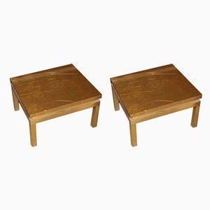 Tables Basses par Guy Lefevre pour Maison Jansen, années 50, Set de 2