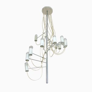 Mid-Century French Model A16 Chandelier by Alain Richard for Disderot, 1950s