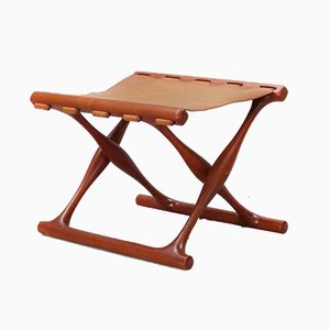 Folding Stool by Poul Hundevad, 1960s