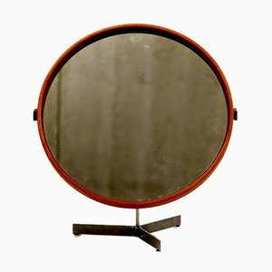 Oak Mirror by Uno & Östen Kristiansson for Luxus, 1960s