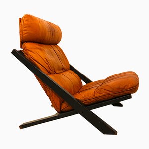 Leather Lounge Chair by Ueli Berger for de Sede, 1970s