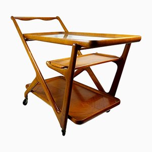 Wooden Tea Trolley by Cesare Lacca for Cassina, 1950s
