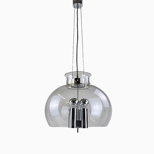 Vintage Glass Ball Pendant Lamp from Limburg