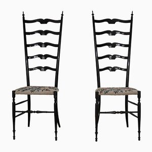 Set of Italian Model Chiavari Dining Chairs, 1960s