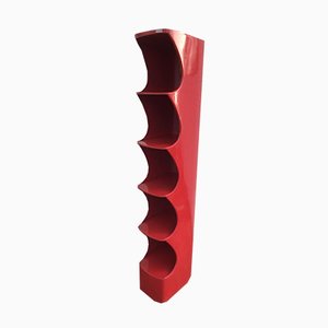 Red Model Totem Shelf by Valeric Doubroucinskis for Rodier, 1970s
