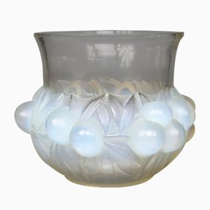 Plum Glass Vase by R.Lalique for R.Lalique, 1930s