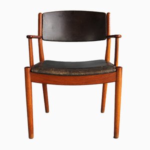 Danish Oak J62 Armchair by Poul Volther for FDB, 1963