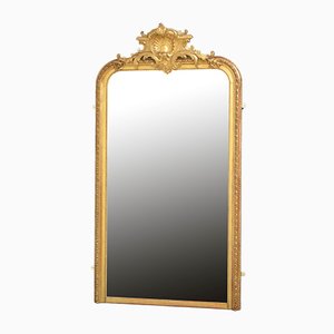 Espejo antiguo de madera dorada