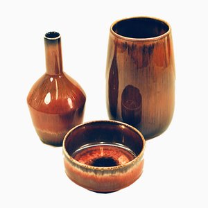 Vases by Carl-Harry Stålhane for Rörstrand, 1950s, Set of 3