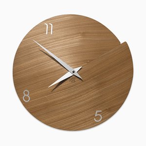 Vulcano Numbered Wall Clock by Andrea Gregoris for Lignis