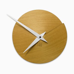 Horloge Murale Vulcanello par Andrea Gregoris pour Lignis
