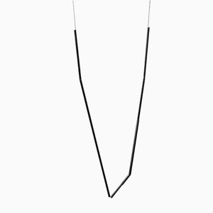 Schwarze Lineaments S4 Halskette von Marina Stanimirovic