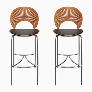Set of Danish Trinidad Barstools by Nanna Ditzel for Fredericia, 1990s